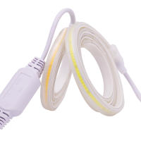 Tira de luces LED COB de alto brillo, cinta de 288leds/M con enchufe europeo de 220V CRI RA90 para iluminación de jardín al aire libre, dormitorio y cocina - details 1