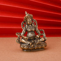 Latón amarillo Dios de la riqueza Buda Oficina Sala de estar Artesanía de cobre Adorno para el hogar Oferta de regalo de apertura - details 4