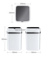 Cubo de basura inteligente para baño, papelera táctil de 15l para Cocina - details 16