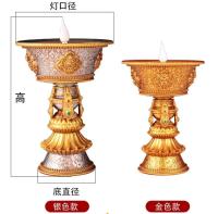 Tianzhu Base electrónica LED frontal luz de larga duración ocho luces auspiciosas carga lámpara de aceite crujiente - details 3