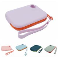 Monedero de silicona de Color sólido, billetera con cordón de gran capacidad, bolsa de maquillaje Simple para lápiz labial, bolsa de embalaje de joyería, tarjetero - details 1