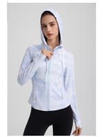 Ropa con capucha y cremallera para mujer, Anti-UV50 de bolsillo con protección UV para correr al aire libre, protector solar para Fitness - details 12