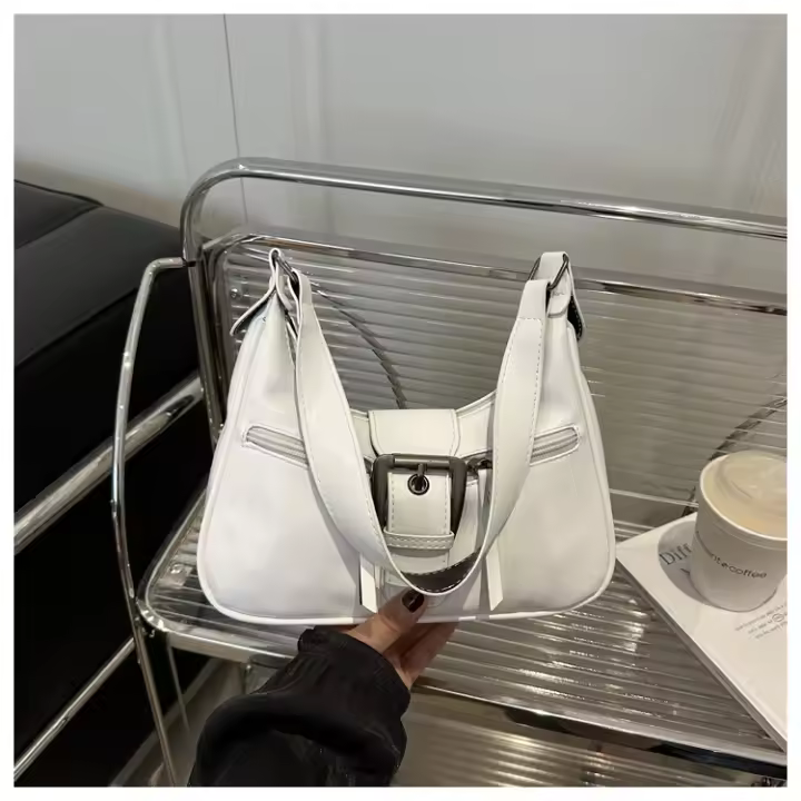 Bolso Cruzado Retro Crescente para Mujer de Alta Gama Nylon Exterior, Poliéster Forro, Moda 2025 - 1