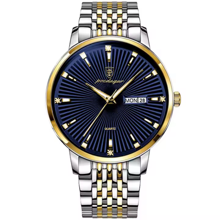 Reloj de cuarzo de negocios para hombre luminoso, impermeable, nuevo, suizo. - 1