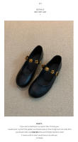 Francés de suela plana solo zapatos de las mujeres 2025 nuevos modelos con faldas, versátiles zapatos pequeños de cuero, zapatos Mary Jane de mujer, zapatos de noche. - details 10