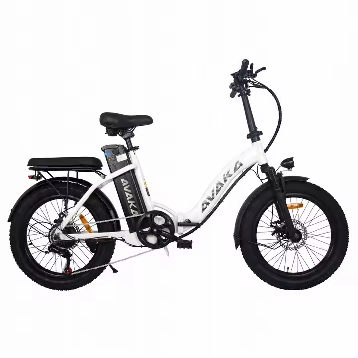 Bicicleta eléctrica Avaka BZ20plus 500W 32km/h 100km 18.2ah 20 pulgadas ruedas plegables con cambio blanco - 1