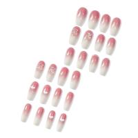 24 unidades/CA Color Degradable pegamento Artificial ataúd vacaciones linda chica bailarina falsa entrega gratuita decoración de uñas para mujer Com - details 2