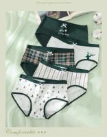 5Pcs Women's Cotton Panties Breathable Underwear Cute Print Girls Briefs Sexy Low Waist Underpants Soft Panty Female Lingerie - details 1