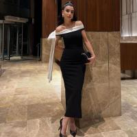 2025 Primavera/Verano Nueva Ropa de Mujer - Vestido Elegante de Una Manga con Volantes Estilo Línea A Sin Mangas. - details 20