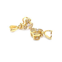 Collares de Zirconia de Bronce Dorado 18K Accesorios de Joyería DIY de Alta Calidad - details 31