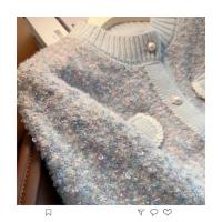 Chaqueta tipo suéter de estilo francés para mujer, cárdigan de punto súper hermoso grueso y de alta gama para otoño e invierno - details 21