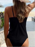 Conjunto de Bikini de cintura alta para mujer, traje de baño de 2 piezas, Tankinis, ropa de playa, verano, 2023 - details 6