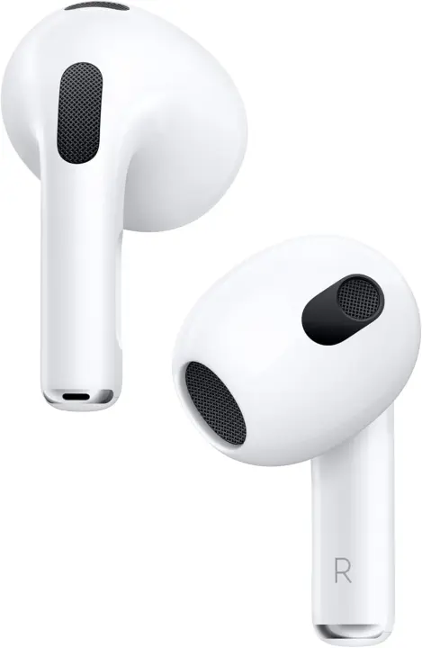 Auriculares inalámbricos Apple (3.ª generación), auriculares Bluetooth, audio espacial personalizado, resistentes al sudor y al agua, iluminación - 1