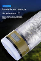 Lampara led recargable camping Portátil atmosphere Regalos de Navidad al aire libre multifunción Faroles carpa - details 12
