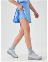 Nuevas faldas pantalón de tenis deportivas para mujer, medias de cintura alta, pantalones cortos de tenis para Yoga, faldas con bolsillos, minifaldas plisadas sólidas antiagotamiento - details 13