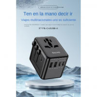 Nuevo enchufe de conversión 3usb Travel multinacional enchufes de conversión creativos tipec multinacional enchufes - details 0