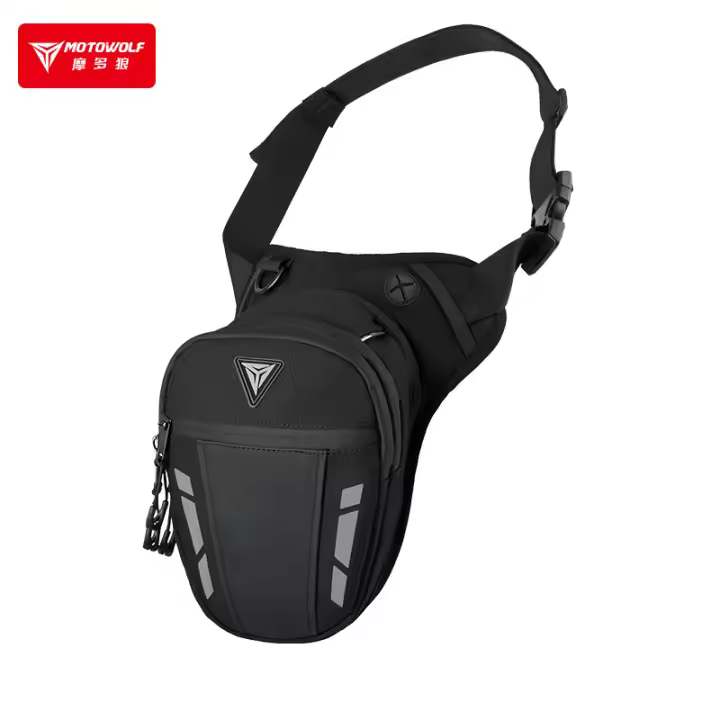 Riñonera reflectante para Motocicleta, bolso de pierna para Hombre y mujer, para motociclista, MTB - 1