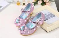 Zapatos de princesa Anna para niñas, sandalias de cuero, tacones altos de baile, Elsa, zapatos de fiesta - details 9