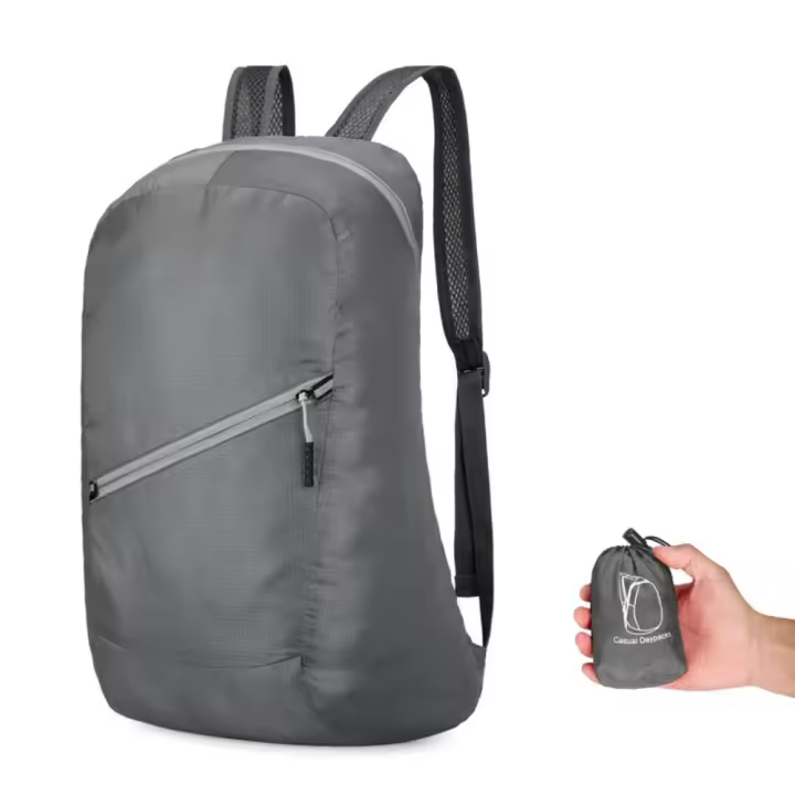 Mini mochila de viaje impermeable para hombre y mujer, Unisex, para viajes, senderismo, Camping, bolsa de nailon ligera, mochila plegable para hombre - 1