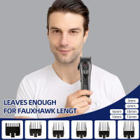 Cortadora de pelo eléctrica para hombre, recortadora de barba inalámbrica con carga USB, potente - details 3