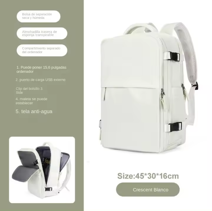 Mochila de viaje multifuncional ligera grande de gran capacidad - 1