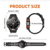 Reloj inteligente con GPS y pantalla AMOLED para hombre, resistente al agua hasta 30 metros, presión del aire, brújula y altitud - details 7