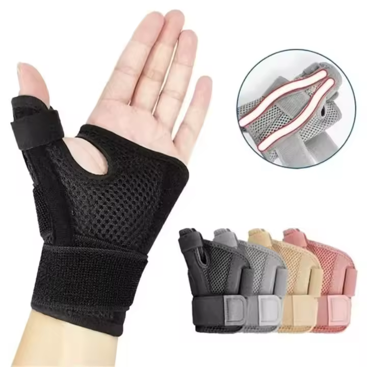 Muñequera de nailon para pulgar, férula Flexible, protectores de muñeca para Tendinitis, banda cómoda, protector de muñeca elástico ambidiestro - 1