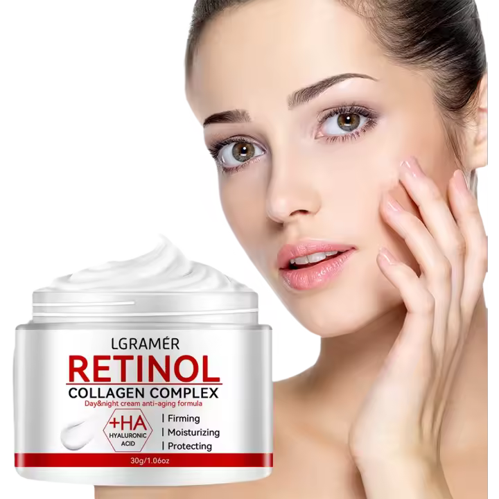 Crema reafirmante de Retinol, crema facial de colágeno para arrugas suaves, crema hidratante para blanquear, productos nutritivos para iluminar la piel - 1