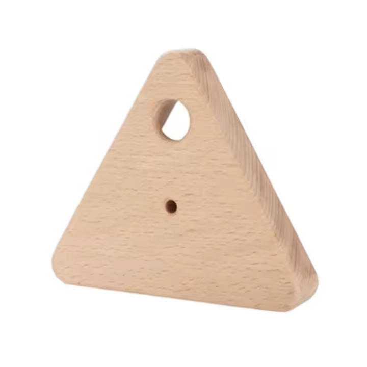 Tabla de escalada triangular de madera 4 en 1, tabla de fortalecimiento de dedos para escalada en roca simulada, mango de dominadas de doble cara, 1 par - 1