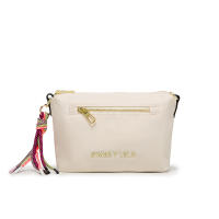 Bolso de hombro negro, nuevo bolso de mujer con cordón, bandolera de nylon con cremallera dorada - details 15
