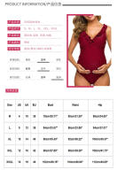 Traje de baño para mujeres embarazadas, traje de baño sexy de una pieza de cintura alta 2025 nuevo bikini - details 1
