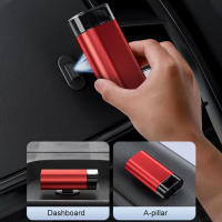 Herramienta de Escape de Emergencia 2023 para Automóvil con Cortador de Cinturón y Rompedor de Vidrio de Doble Cabezal en Aleación de Aluminio y ABS Utilidad para Salvar Vidas - details 1
