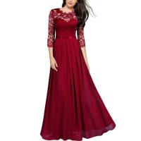 Elegante vestido de noche en satén, talla grande 3XL, vestido largo de baile de boda verano 2025, moda para mujer. - details 4