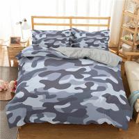 Juego de Ropa de Cama de Camuflaje 3D Cubierta de Edredón Suave con Funda de Almohada para Niño, Niña, Adulto Textil para el Hogar Cool - details 2