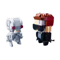 Terminator y Robot de cuerpo mecánico, juego de rompecabezas de Cabeza Cuadrada - details 1