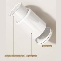 Soporte giratorio para cubiertos de drenaje creativo, organizador de utensilios de gran capacidad, estante de almacenamiento de cuchillos desmontable duradero para el hogar - details 10