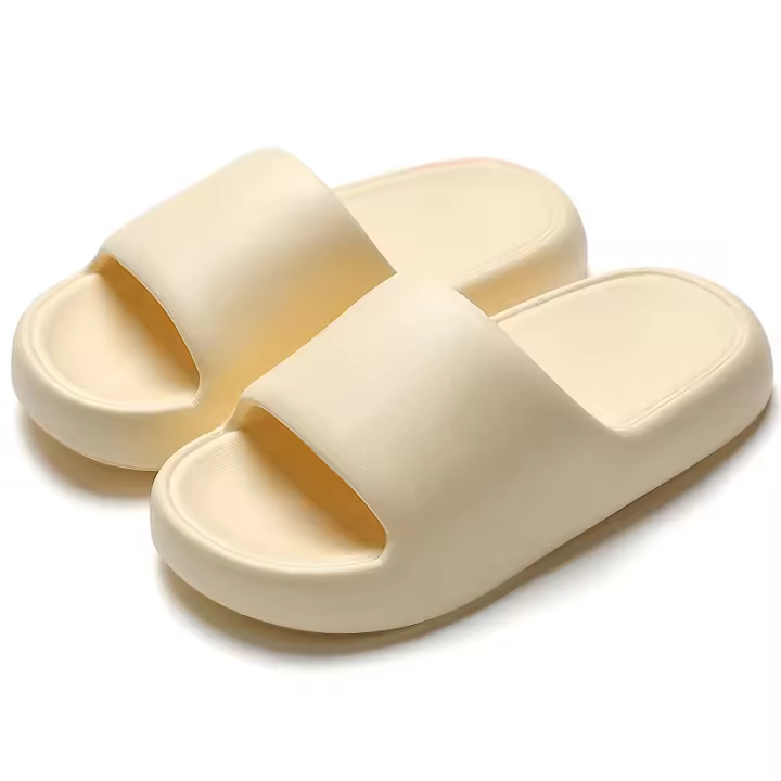 Sandalias de playa de suela blanda EVA de verano para hombre y mujer, planas informales con plataforma, antideslizantes para interior y baño - 1
