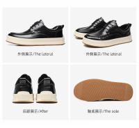Zapatos de cuero para hombre, tendencia plataforma, zapatos casuales de moda ligera, zapatos de hombre - details 21