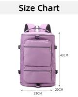 Mochila de viaje para mujeres Mochila deportiva de fitness para gimnasio Bolsa grande para fines de semana Mochila de transporte Mochila impermeable para deportes al aire libre - details 2