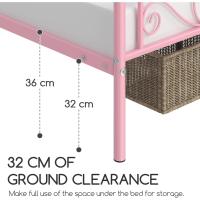 Cama Individual Hierro Cama Metálica para colchón de 90 x 190cm Cama Industrial Estructura Metal - details 102