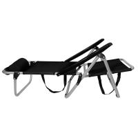 Sillas de Playa Plegables, Pack de Dos, Acero, Negro, 80x61x42 cm TLV-AM-BC02-BLACK 2X - details 2