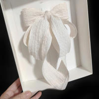 Sombreros con clip de resorte con lazo de cinta de textura importada hechos a mano - details 0