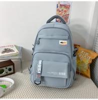 Mochila informal de gran capacidad nueva versión coreana pequeña mochila fresca y de moda Mochila japonesa simple de color sólido - details 40