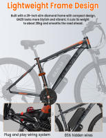 GUNAI GN29 bicicleta eléctrica para adultos 750W bicicleta eléctrica de carretera 48V 15Ah MTB E-bike 29 "bicicleta eléctrica de montaña 50 KM/H velocidad máxima - details 4