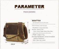 Bolso cruzado de viaje antirrobo para hombre y mujer, bandolera de cuero de estilo Vintage, de lona encerada, impermeable - details 2