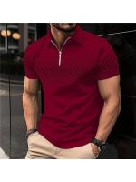 Polo de verano 2025 para hombre, manga corta, top de moda popular, estampado, corte ajustado. - details 24