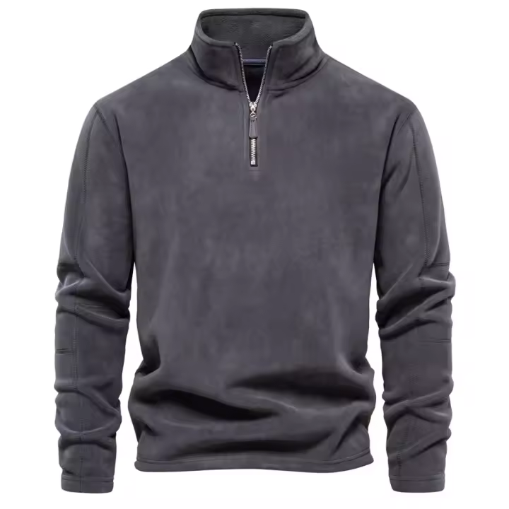 día del padre día del padre 2025 Sudadera con capucha informal al aire libre Sudadera con cuello con cremallera cálida para hombre Diseño de alta calidad Sudadera con capucha caliente para hombre - 1