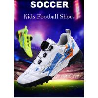 Zapatos de fútbol con tacos de marca para niños, botas de fútbol cómodas, zapatillas de fútbol sala juveniles para niños y niñas, zapatos de entrenamiento atléticos - details 2
