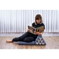 Cómodo Colchón De Suelo con Cojín De Lectura, Futón Japonés, Cama Plegable O Esterilla De Masaje Tailandés, 170 x 53 cm, Azul Claro - details 148