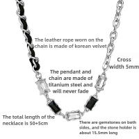 Cadena Acero Inoxidable Hombre, Diseño de Combinación Premium, Estilo Hip Hop Versátil, Collares Exclusivos y Agradables para Hombre, Colgante Hombre, Regalos para Hombre - details 0
